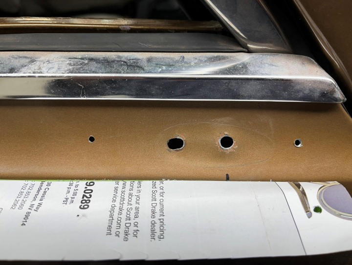 Ford Capri MK1 Door Mirror Original Holes