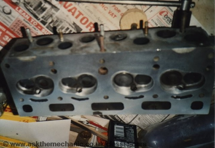 Modified Sunbeam Alpine Cylinder Head