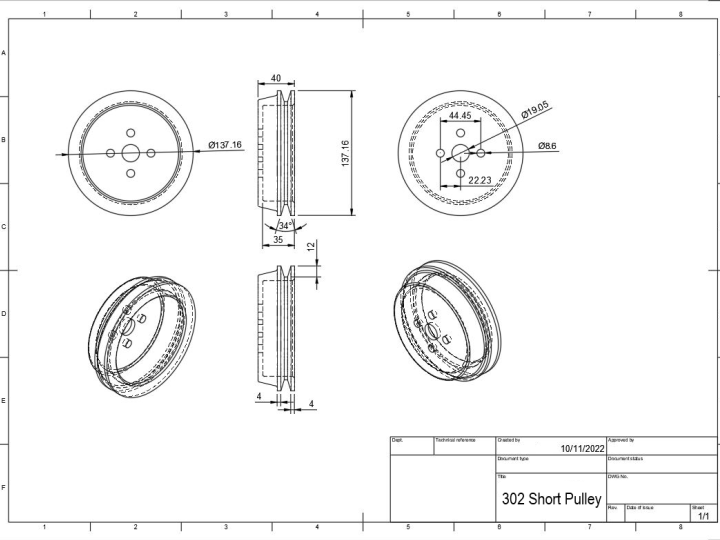 V8 Capri Water Pump Pulley