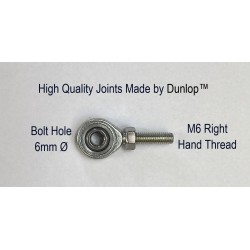 1 x 6mm Rod End Male Joint M6 Right Hand Thread R