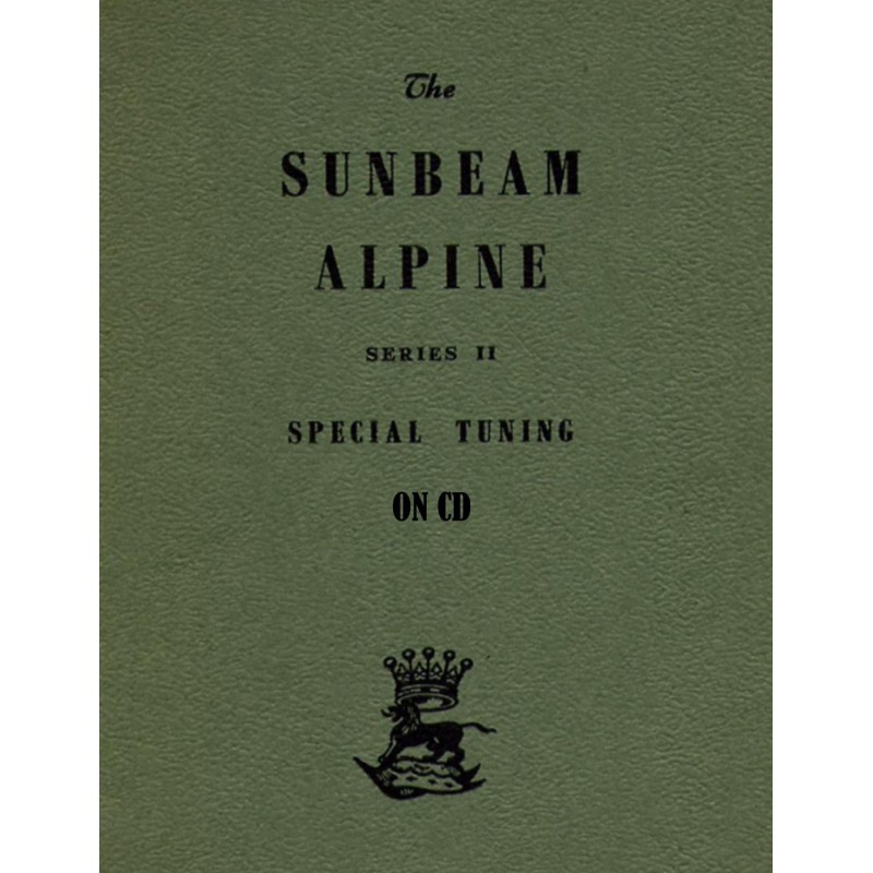 Sunbeam Alpine Series II Special Tuning part no.1206312