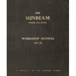 Sunbeam Rapier III-IV & Alpine I-IV Work Shop Manual WSM 124/10 1966