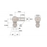 Pair of 10mm ball & socket joint M6 Left Hand Thread HL