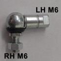 1 x 10mm ball & socket joint M6 Left Hand Thread HL