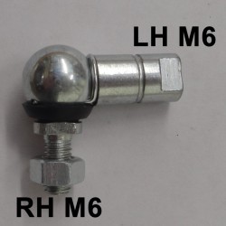 Pair of 10mm ball & socket joint M6 Left Hand Thread HL