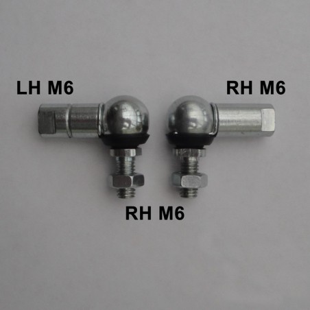 M6 Ball & Socket Joint 10mm 1 x Right Hand & 1 x Left Hand Thread