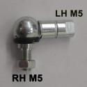 1 x 8mm ball & socket joint M5 Left Hand Thread GL