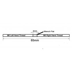 Threaded Stud Rod Left Hand/Right Hand Thread