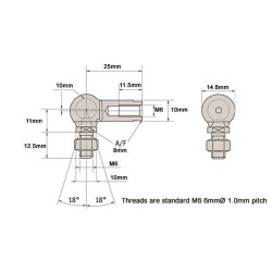 HID Threaded Stud Rod Left Hand/Right Hand Thread