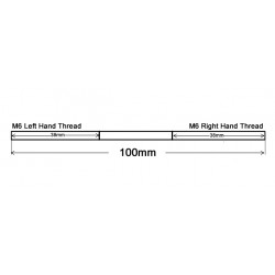 M6 125-140mm Height Level Sensor Linkage Connecting RJ