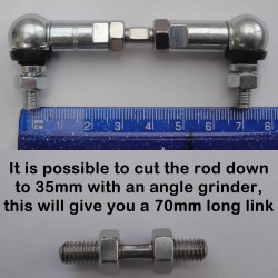 M6 90-105mm Height Level Sensor Linkage Connecting Rod KJ