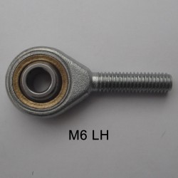 1 x 6mm Rod End Male Joint M6 Left Hand Thread