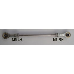 M6 Rod Ends RH & LH Thread Rose Joint Link 170-180mm