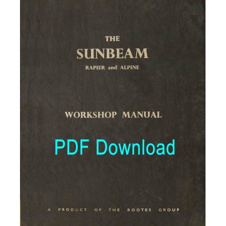 Sunbeam Rapier III-IV & Alpine I-IV Work Shop Manual WSM 124/10 1966