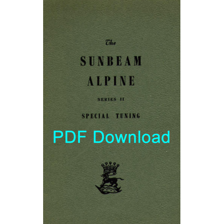 Sunbeam Alpine Series II Special Tuning part no.1206312