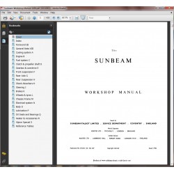 1956 Sunbeam Workshop Manual WSM 110 : KG 257