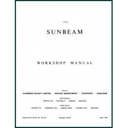 1956 Sunbeam Workshop Manual WSM 110 : KG 257