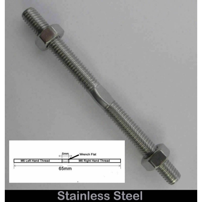 65mm Threaded Stud Rod Left Hand/Right Hand Thread