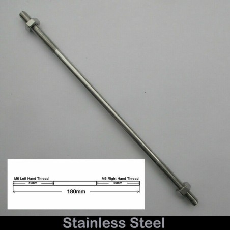 180mm Threaded Stud Rod Left Hand/Right Hand Thread