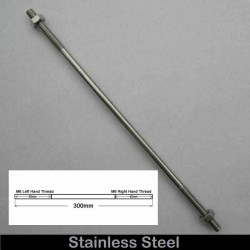 300mm Threaded Stud Rod Left Hand/Right Hand Thread