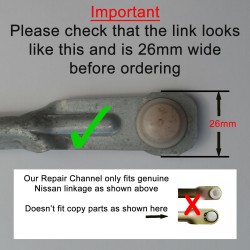 Nissan wiper linkage repair channel